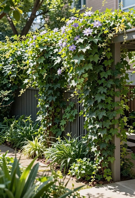 natural privacy with greenery