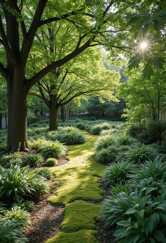 no mow shade tolerant low maintenance landscaping