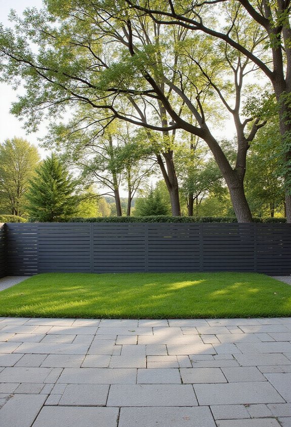 open transparent welcoming front yard