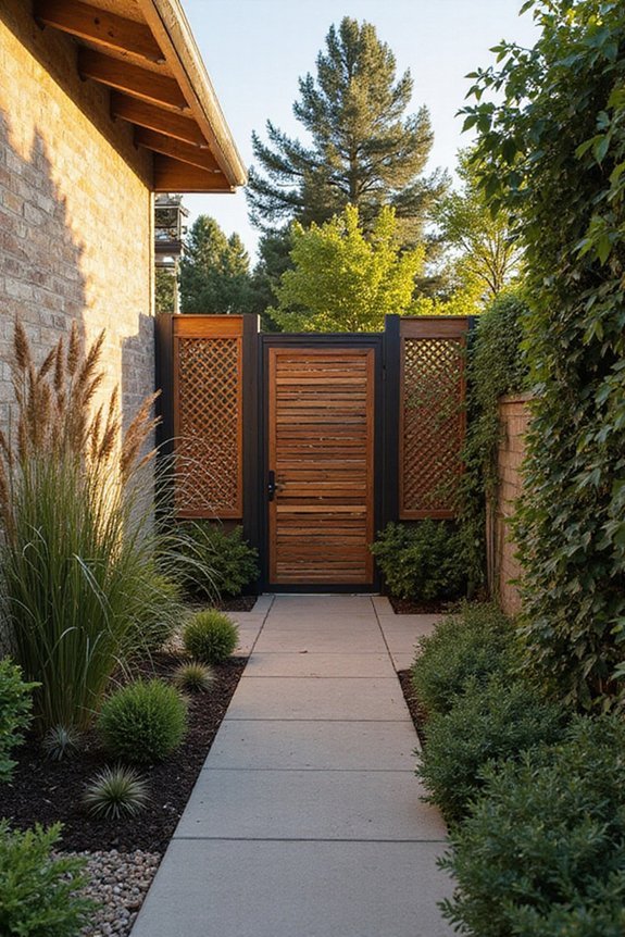 open yet private yard ideas