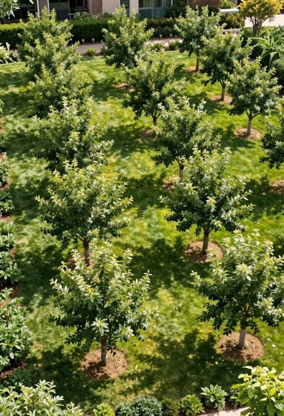 optimal fruit tree spacing