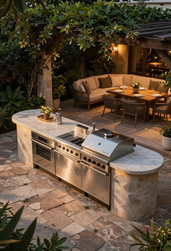 outdoor cooking and entertaining