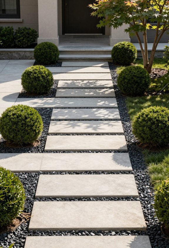 patterned paver spacing design