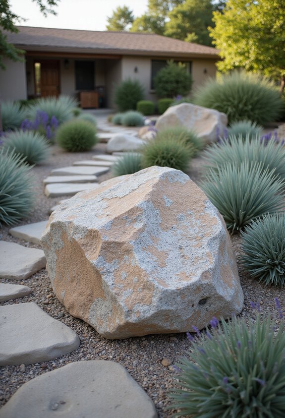 permanent low maintenance visually impactful landscape anchors