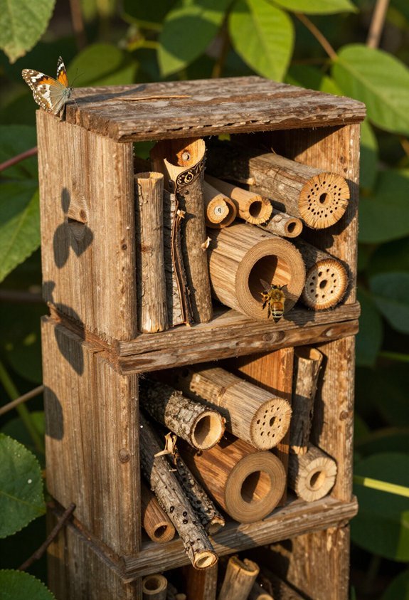 pollinator friendly shelter structures