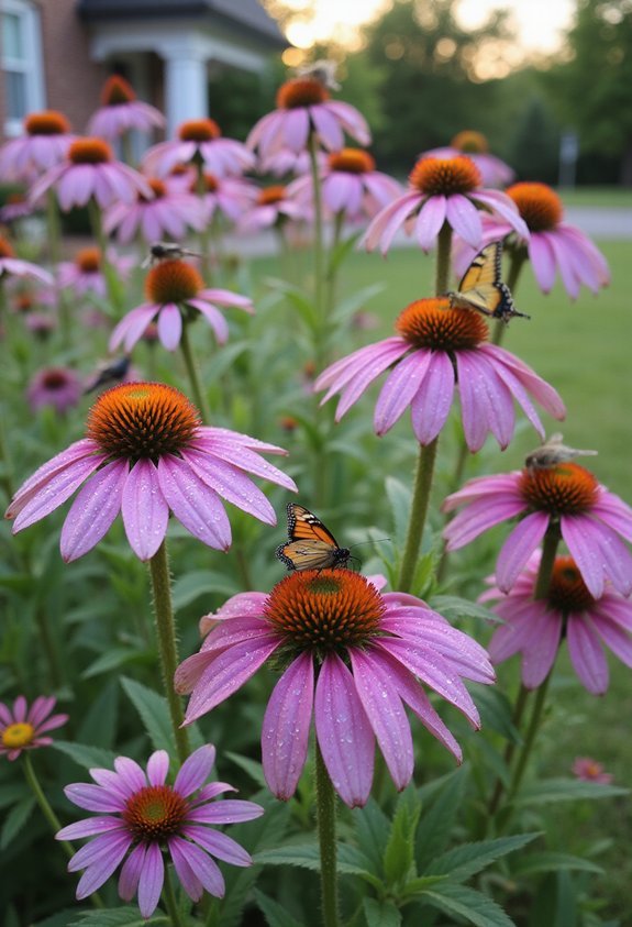 prairie wildlife habitat coneflowers