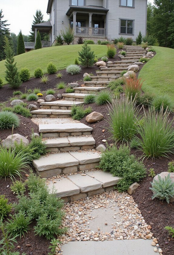 proper sloped yard drainage systems