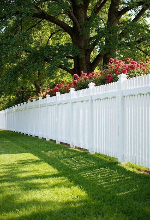 quintessential american home boundary fence