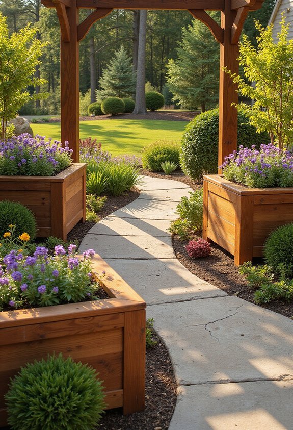 raised beds enhance curb appeal
