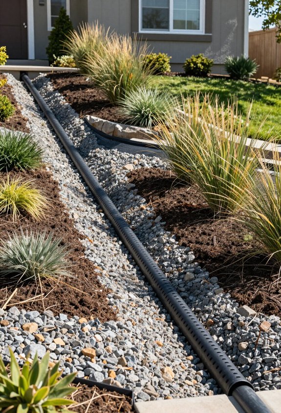 redirect water with drains