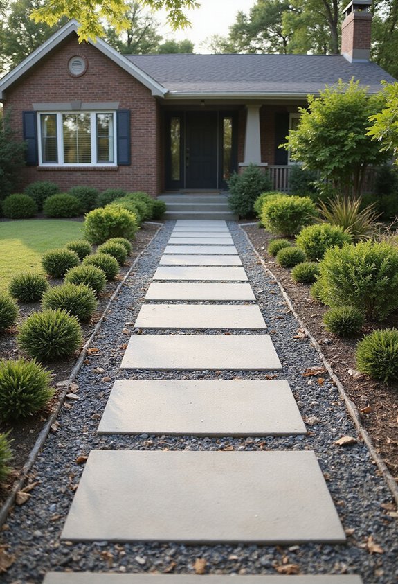 reduce lawn maintenance through hardscaping