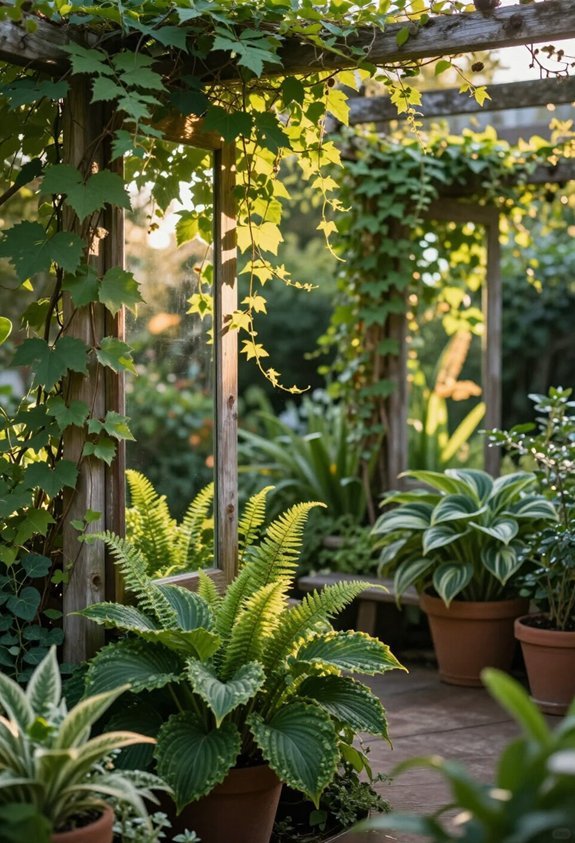 reflective mirrors brighten gardens