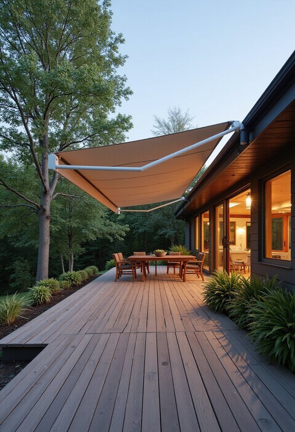retractable awnings offer flexible shade coverage