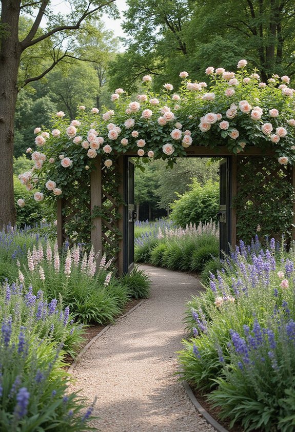 romantic abundant structured well maintained cottage garden