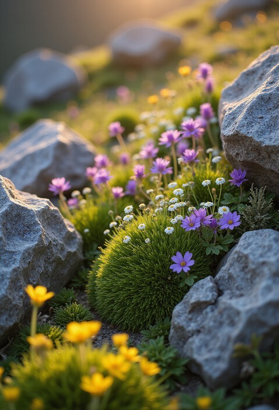 rugged drought resistant low maintenance rock gardens