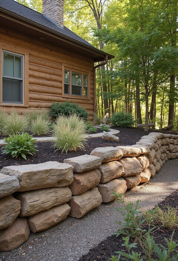 rustic natural textured cabin style