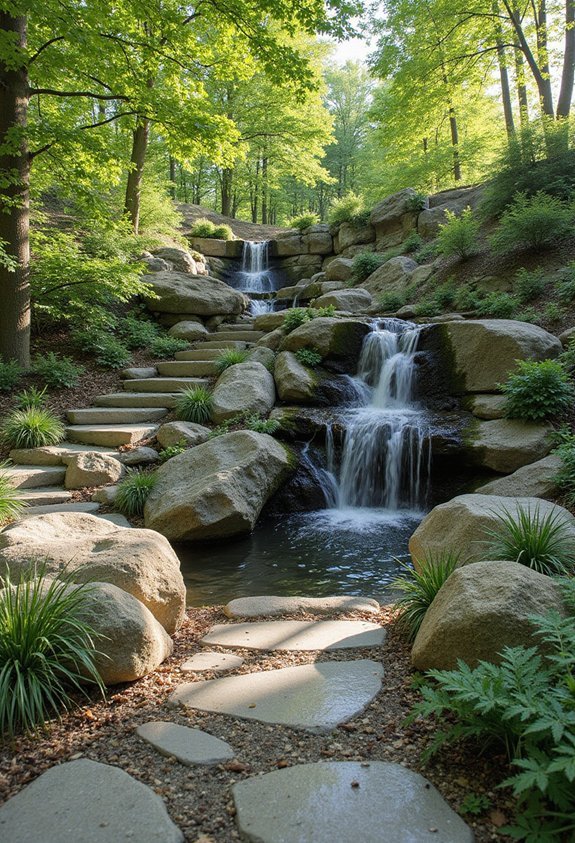 rustic organic tiered nature inspired