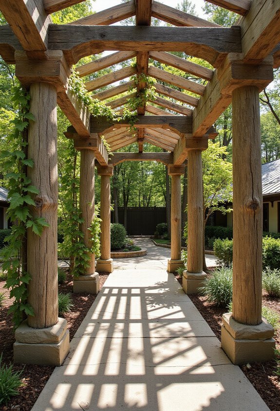 rustic wooden charm inviting outdoor space