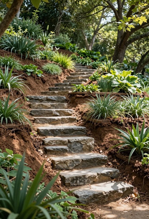 safe sloped pathway installation