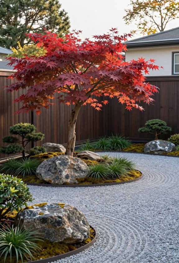 sculptural japanese maple focal point