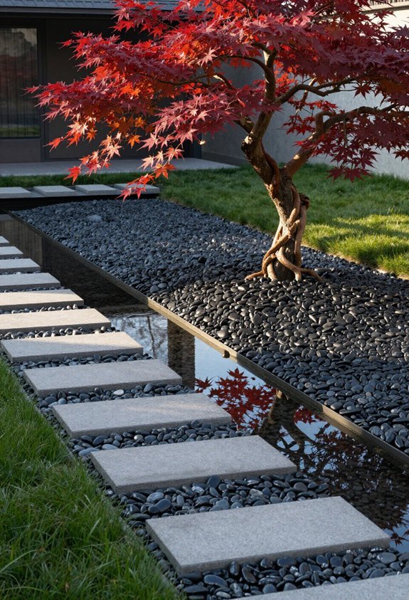 sculptural tree as focal point