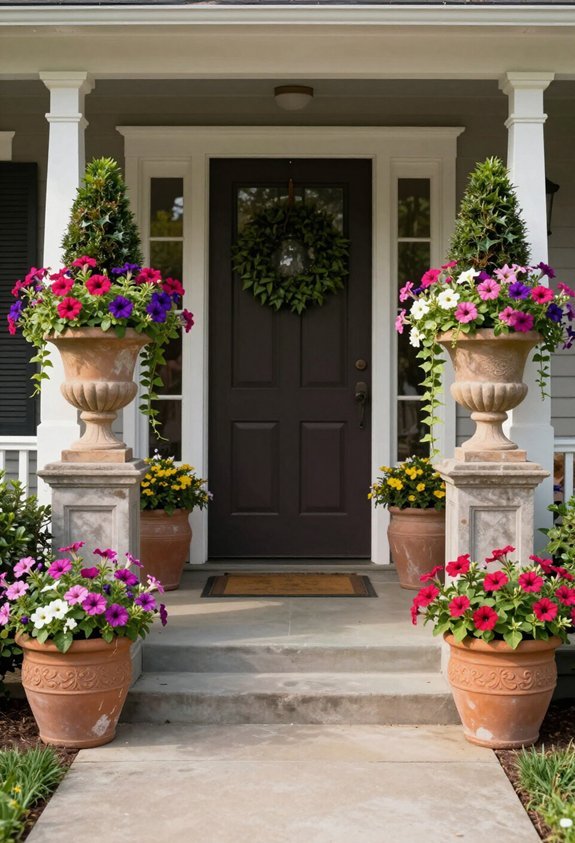 seasonal container gardening displays