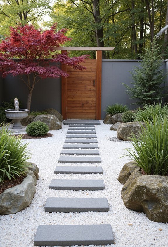 serene nature inspired tranquil meditation space