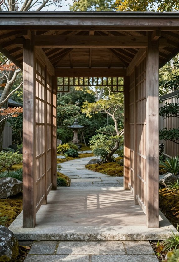 serene outdoor architectural tranquility