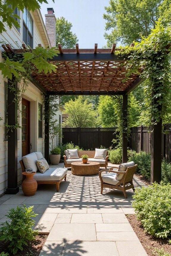 shade and style front yard pergolas