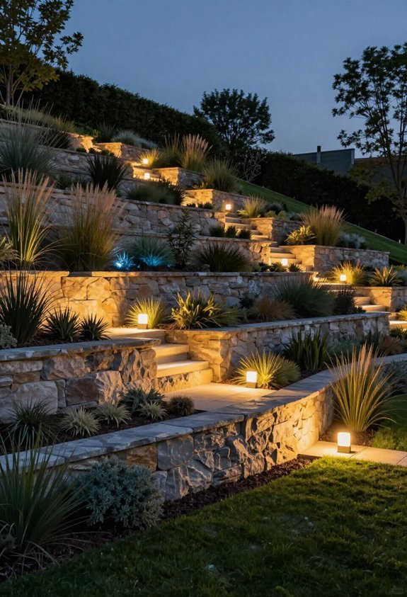 showcase slopes with lighting