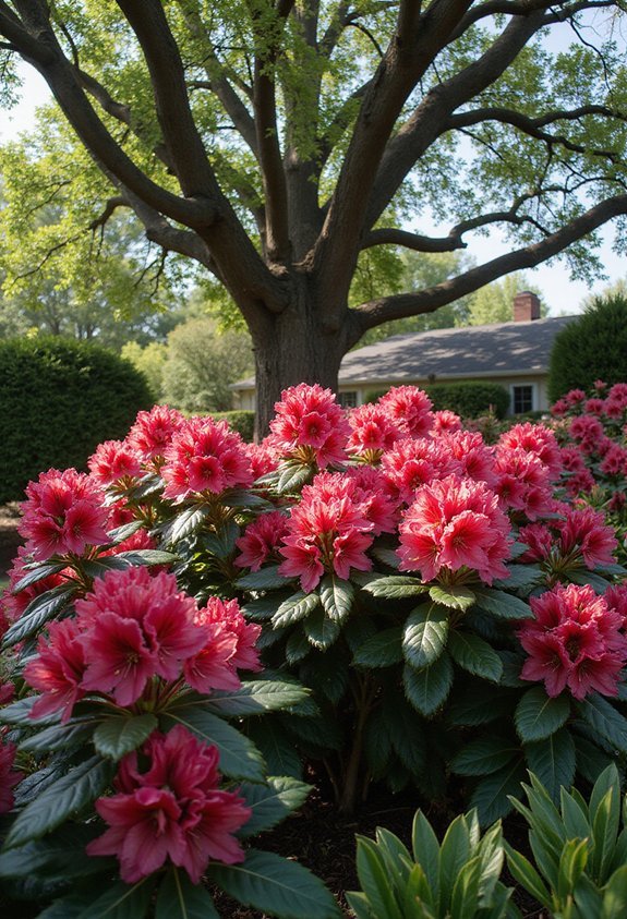 showy shade loving acid tolerant spring blooming