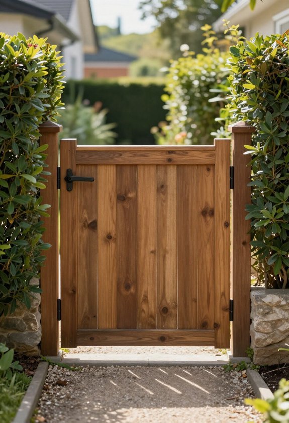 side yard gate installation