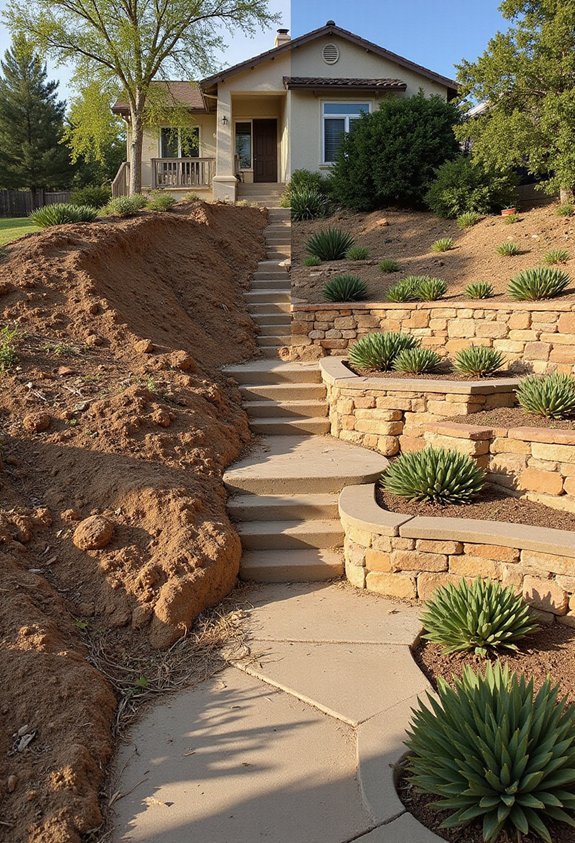 sloped yard makeover budget planning