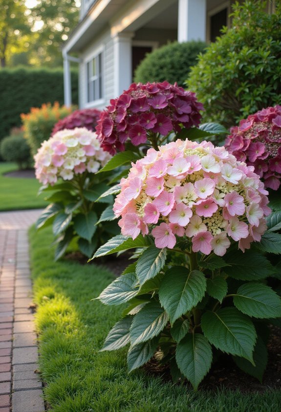 soil ph dependent color changing hydrangea blooms