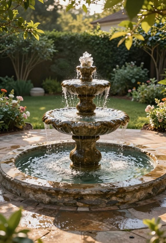 soothing outdoor water features