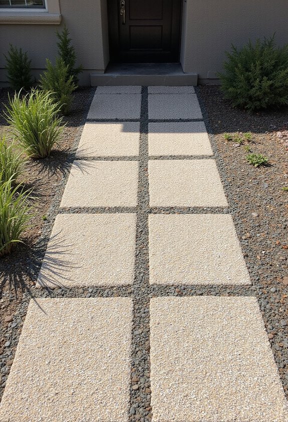 sophisticated and intentional gravel landscape design