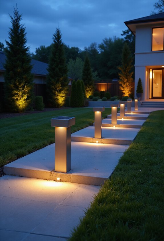 sophisticated safe stylish functional pathway lighting