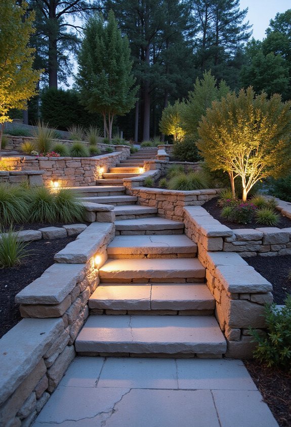 specialized techniques for sloped yard patios