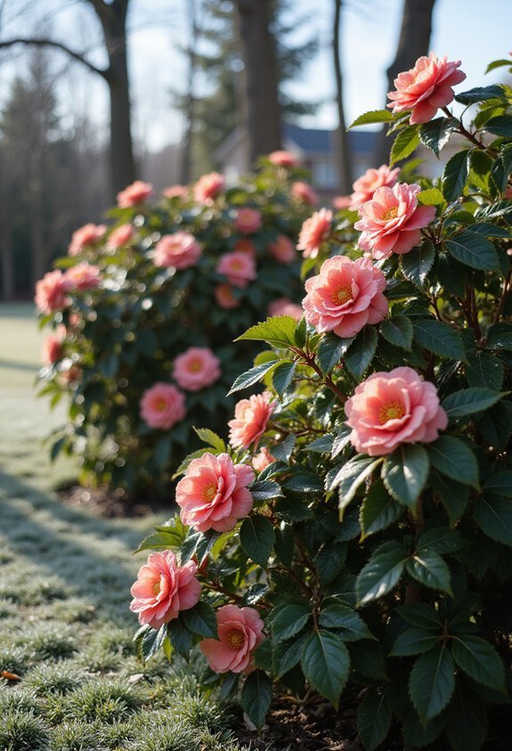 spectacular winter blooming evergreen shrubs