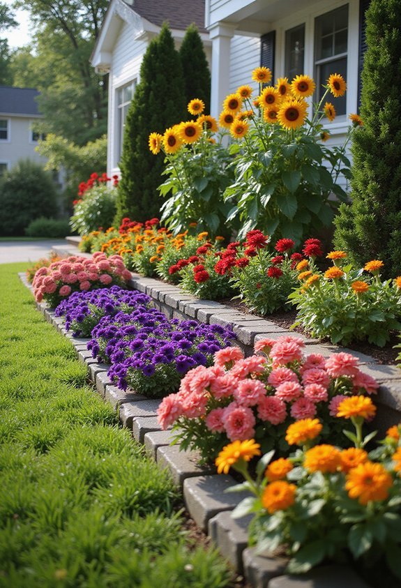 staggered complementary vibrant long blooming