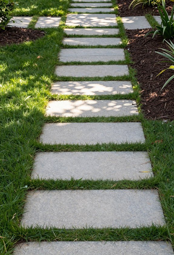 stepping stones natural pathways