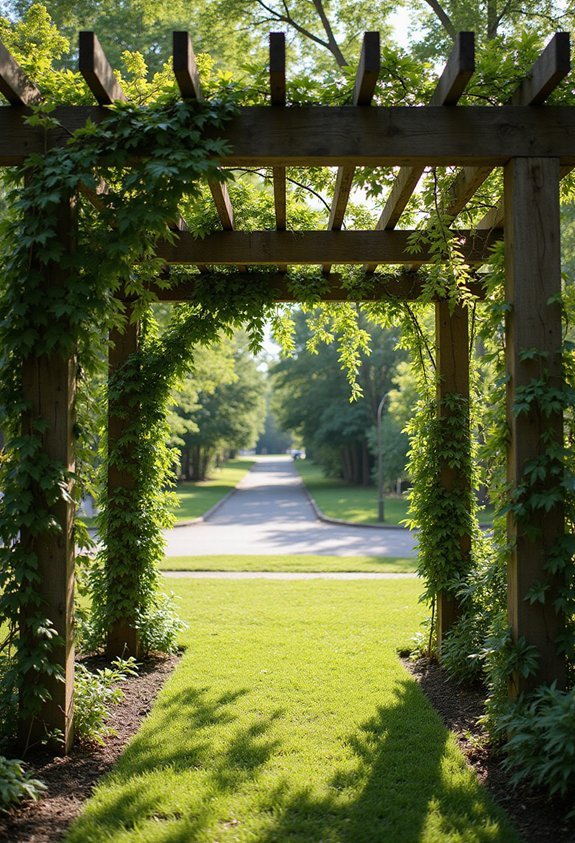 structural privacy with living greenery