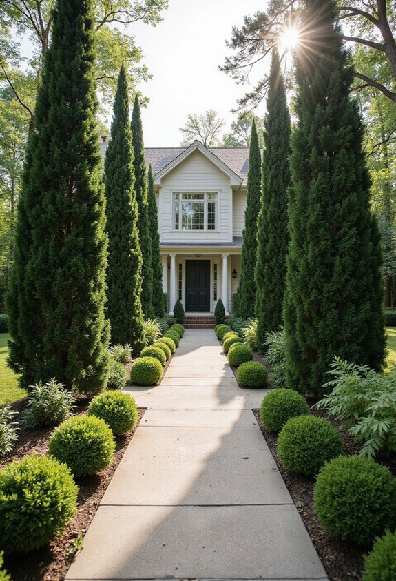 structured architectural elegant entryway