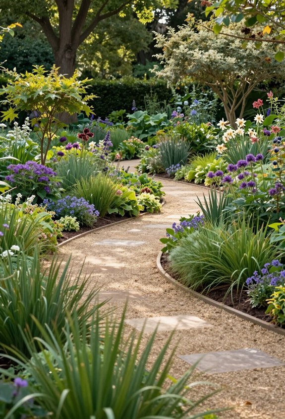 structured garden pathways enhance navigation