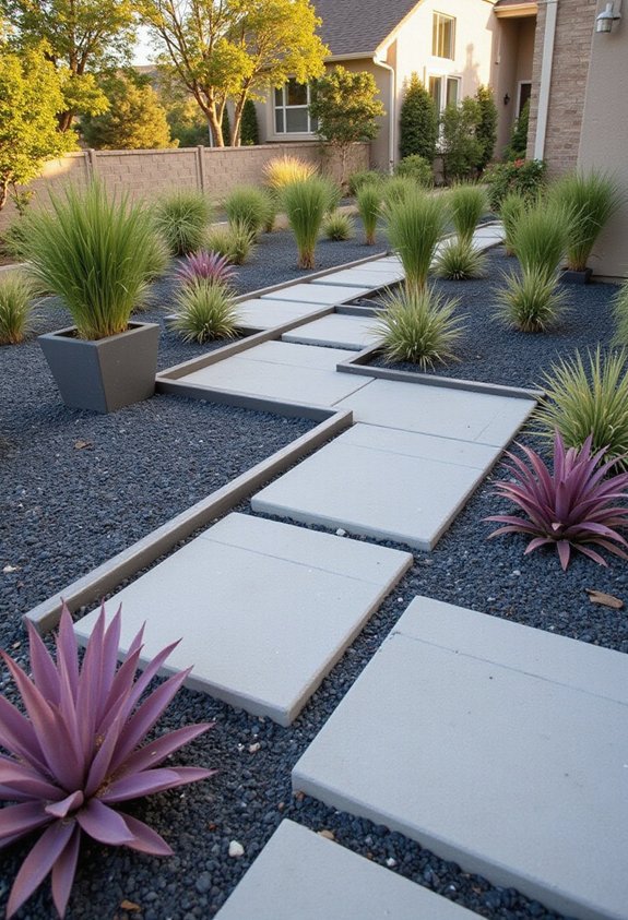 structured geometric drought tolerant low maintenance