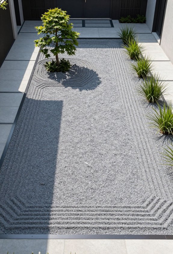 structured gravel lawn replacement