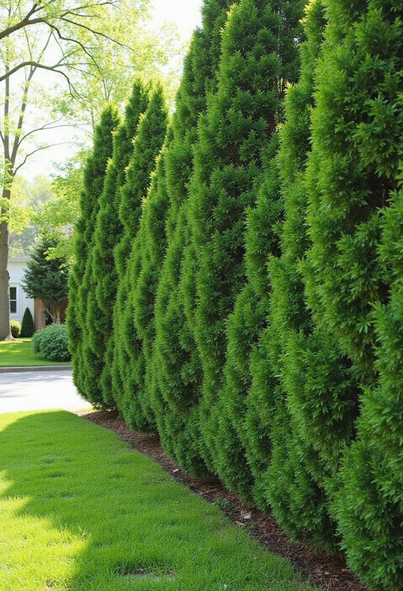 tall dense natural privacy screening