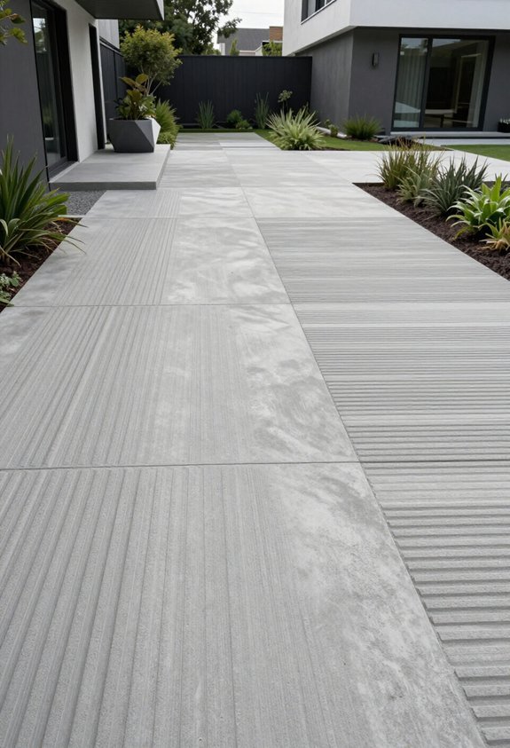 textured concrete for aesthetics