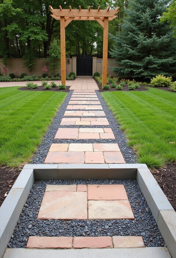 thoughtful harmonious hardscape style integration