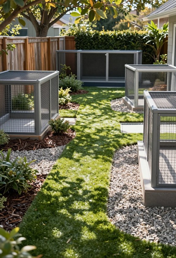 tidy dog run designs